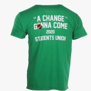 New With Tags Rokit Mens Graphic Student Union Tee Green T -Shirt